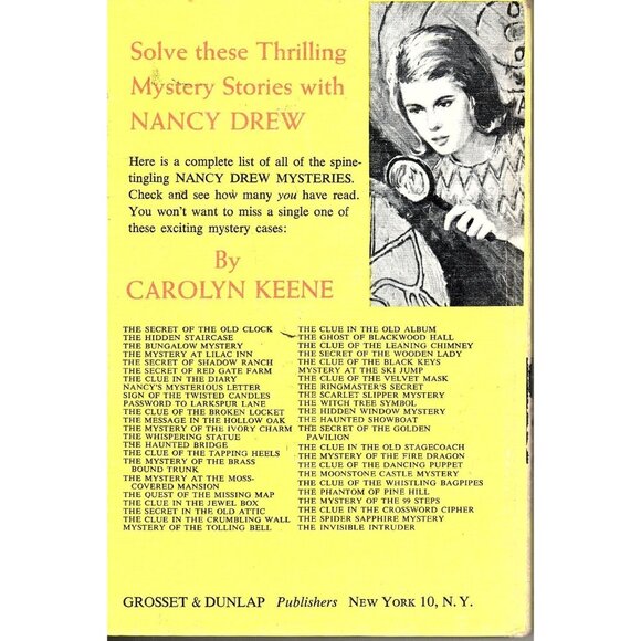 Nancy Drew Mystery Stories The Clue In The Diary By Carolyn Keene 1962 - Picture 2 of 3